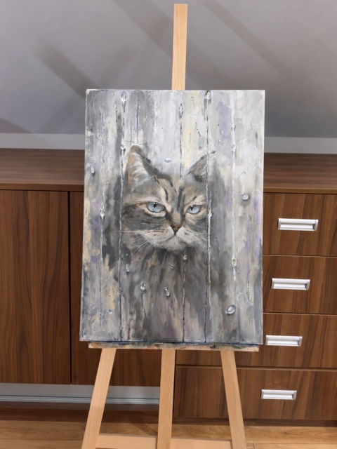 Obraz akrylowy 50x70cm "A miało nie padać"