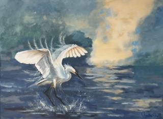 Obraz akrylowy na płótnie, 60 × 80 cm "Poruszenie ciszy "