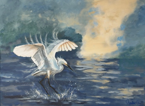 Obraz akrylowy na płótnie, 60 × 80 cm "Poruszenie ciszy "